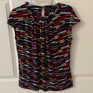Worthington Multicolor Striped Blouse